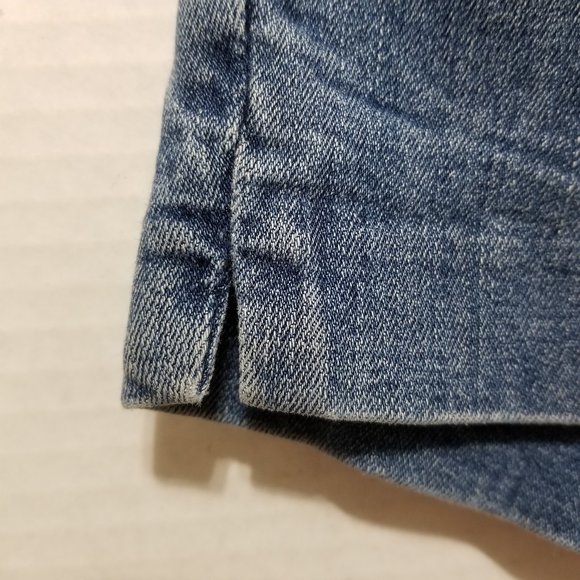 H&M shorts 36 EUR 6 US denim jean side split shortie stretch summer &Shorts - Picture 8 of 15